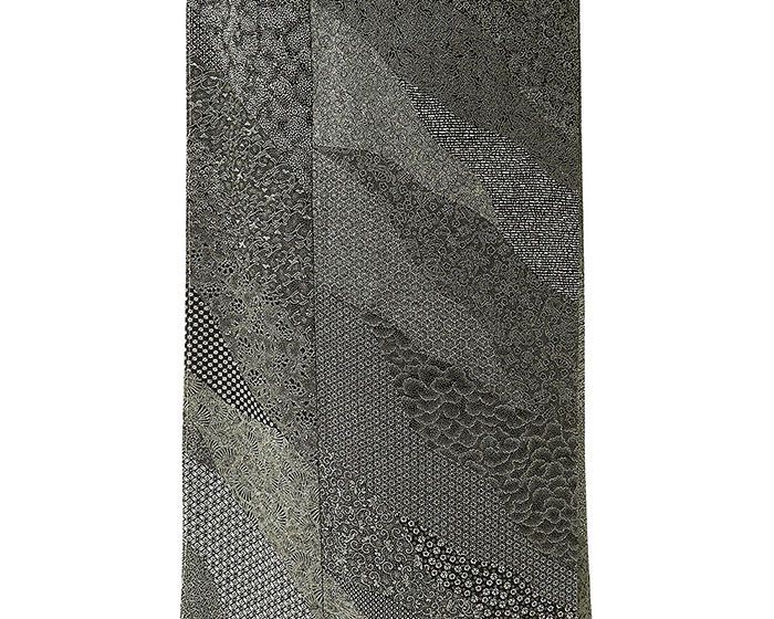 小紋 未使用 正絹 江戸小紋師 北原寿永 身丈161.5cm 裄丈63.5cm 江戸