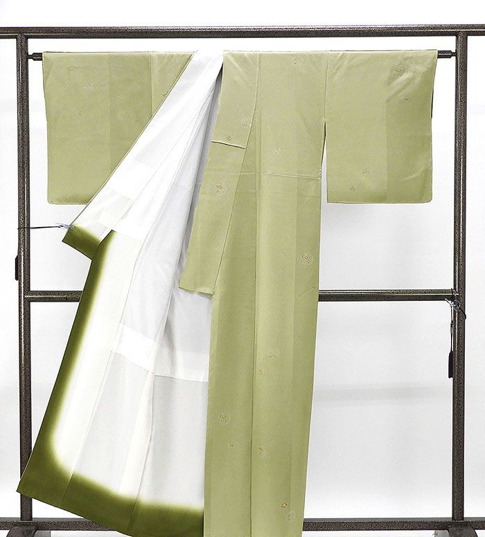  小紋 正絹 染色作家 浅井青仁 身丈157 cm 裄丈65 未着用 着物 c 4081 小紋 着物