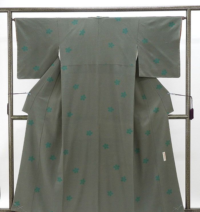 小紋 未使用 正絹 辻村寿三郎 ジュサブロー 身丈160cm 裄丈64.5cm 小紋