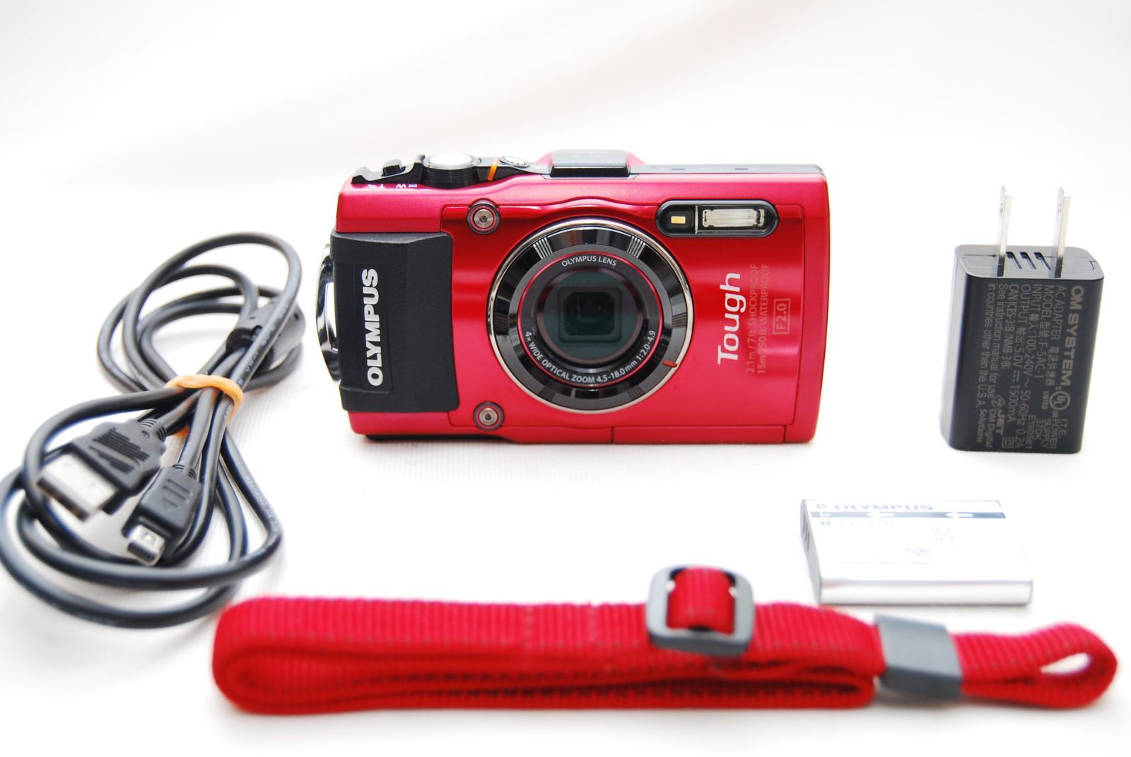 OLYMPUS デジタルカメラ STYLUS TG-4 Tough レッド オリンパス