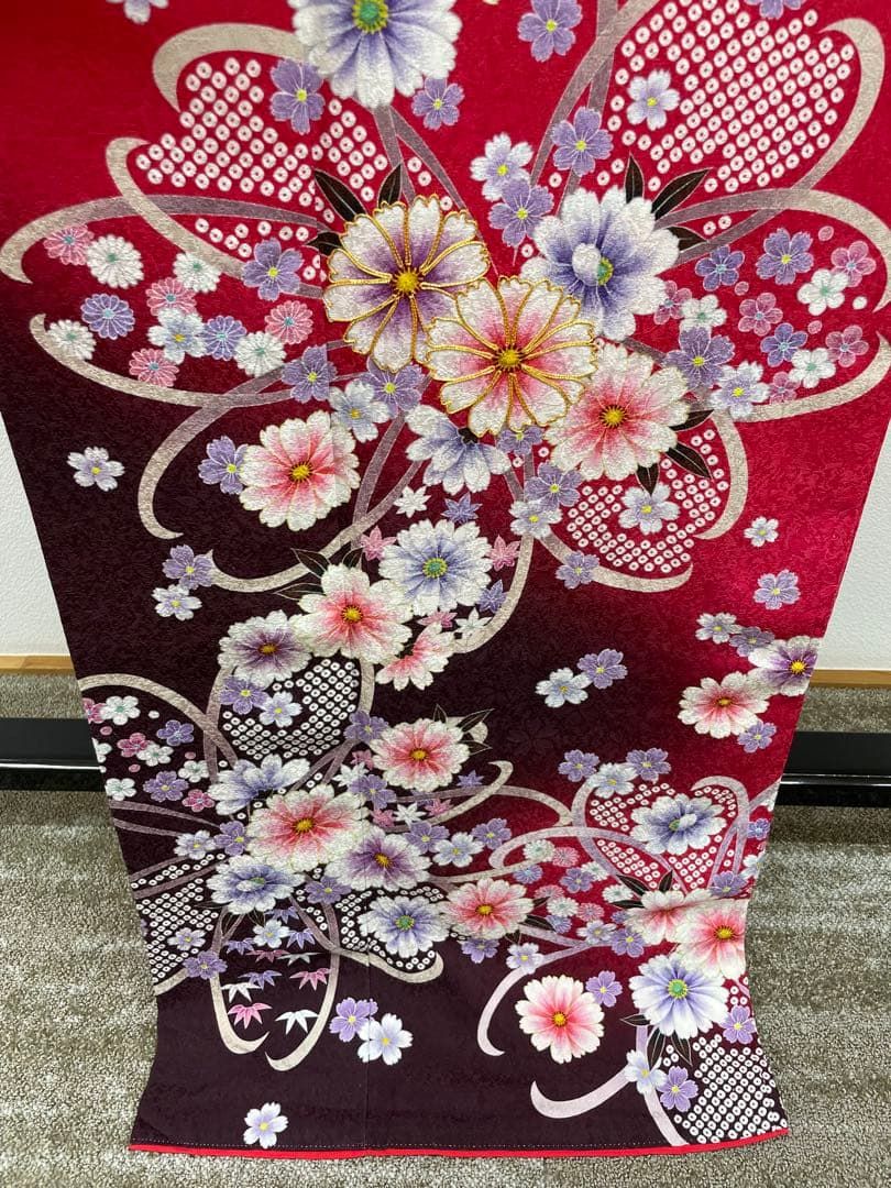 振袖 金駒 紋意匠 桜 身丈167cm 撥水加工済 MO3233 - メルカリ