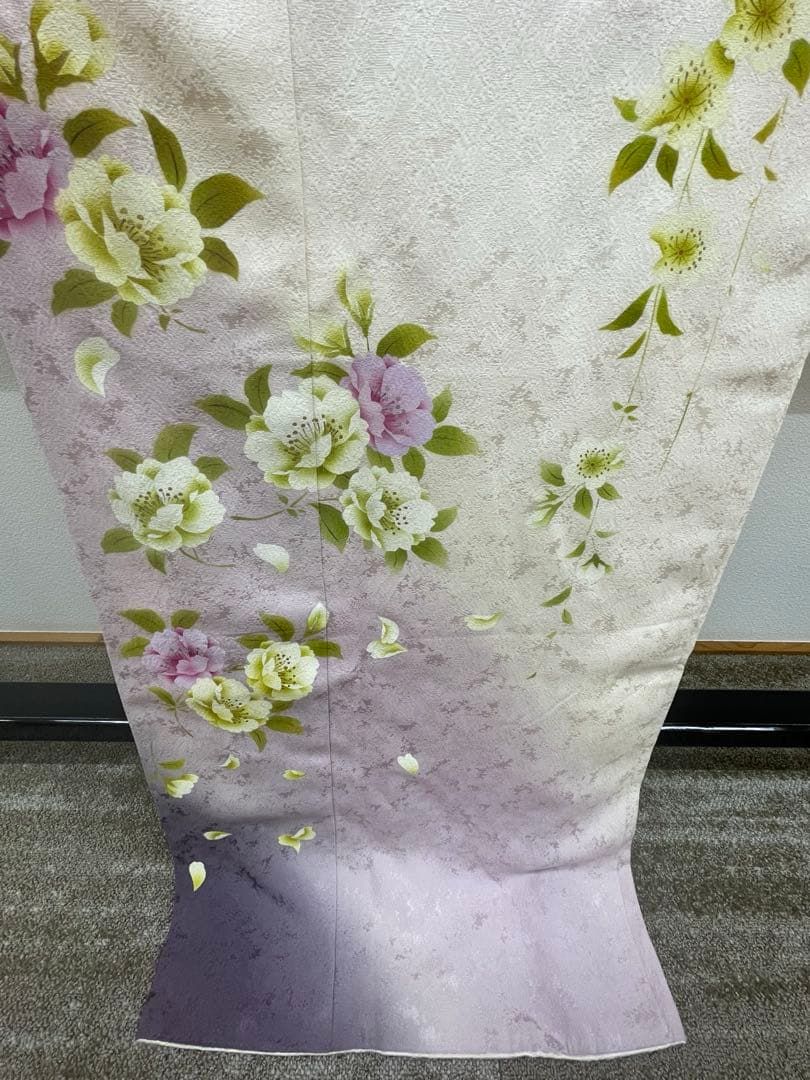 振袖 金彩 銀彩 紋意匠 手描き 桜 身丈170cm 撥水加工済 MO3227 - メルカリ