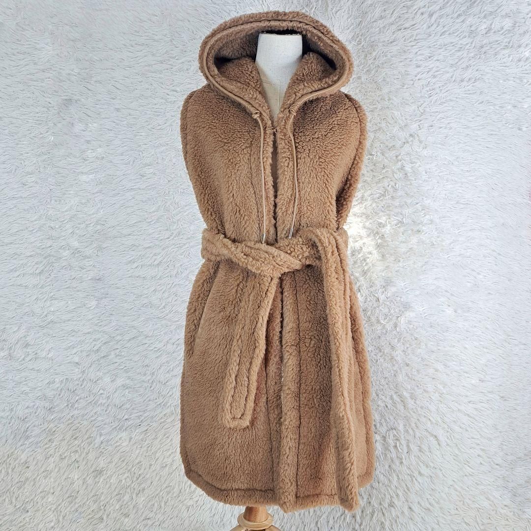 希少品　大人気　MaxMara　マックスマーラ　テディベア　ストール　キャメル 引越の為出品【新品】大人気商品！マックスマーラ テディベア ストール