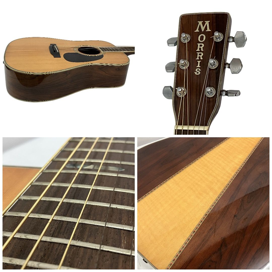 Morris W-40 アコースティック ギター 3ピース 縦ロゴ 弦楽器 モーリス