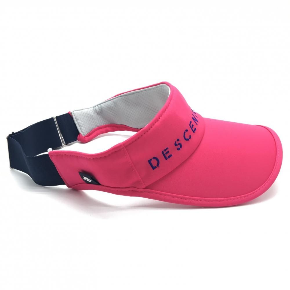 デサントゴルフ サンバイザー ピンク×ブルー ロゴ刺しゅう F(55-57cm