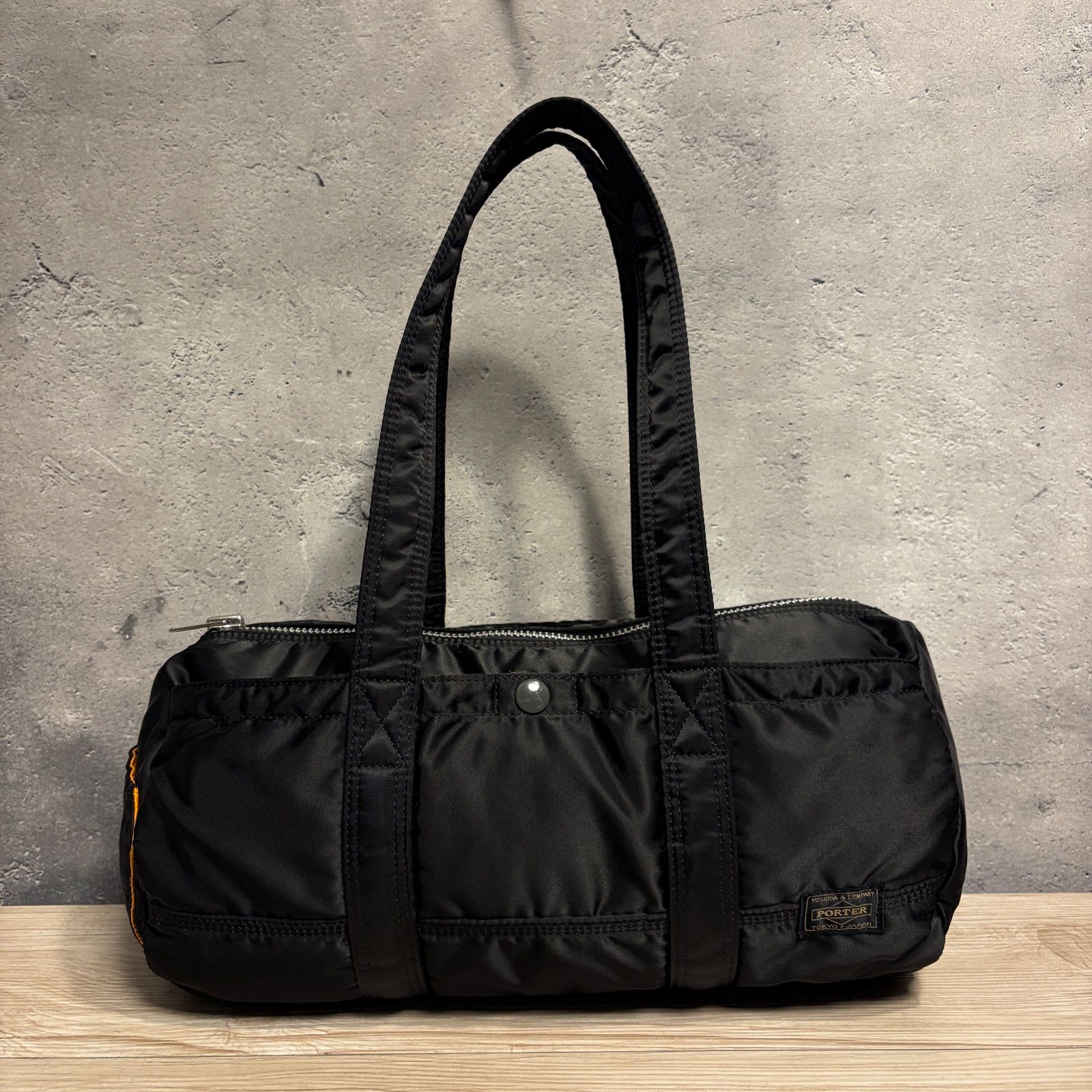 ポーター　PORTER ミニドラム　ミニボストン ✨PORTER ポーター タンカー ミニドラム ミニボストン ブラック