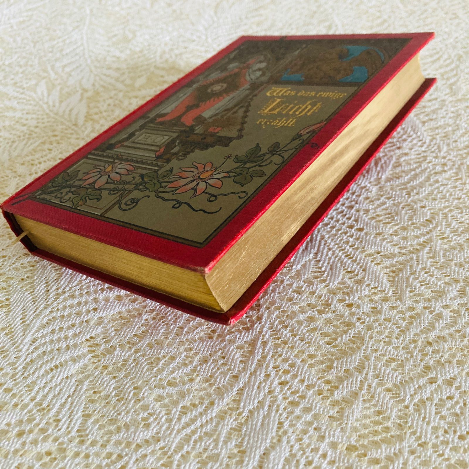 1904年刊行　ドイツの美しいアンティークブック　詩選集　優美な挿絵　洋書・古書 ドイツの美しいアンティーク詩集・散文集 1903年刊行 インテリア洋書