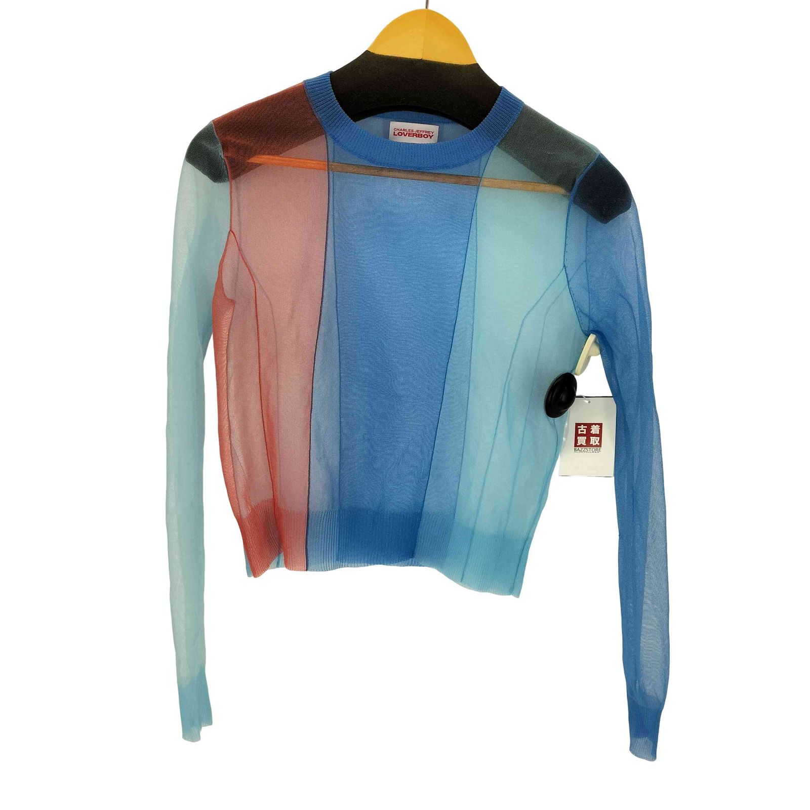 チャールズジェフリーラバーボーイ CHARLES JEFFREY LOVERBOY ブルー シアー セーター レディース 表記無