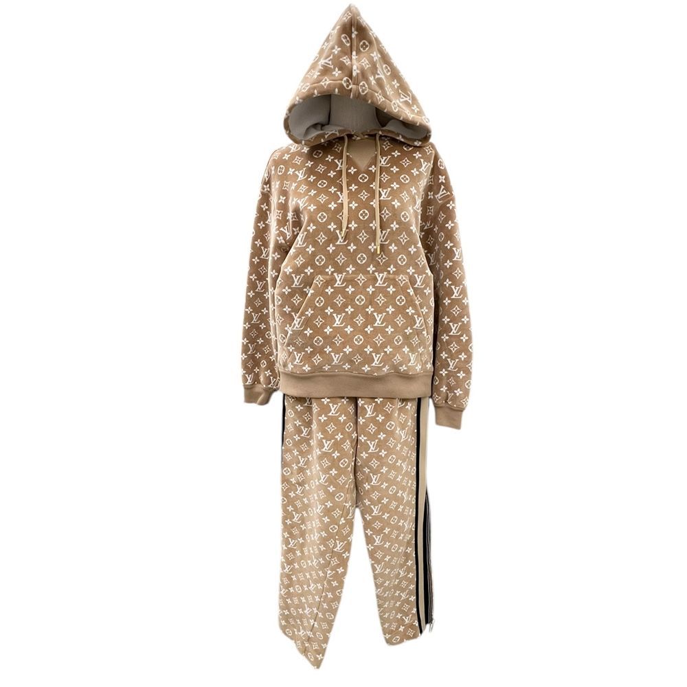 LOUIS VUITTON ルイ ヴィトン モノグラムタウアリングフーディー ジョギングパンツ セットアップ サイズXS