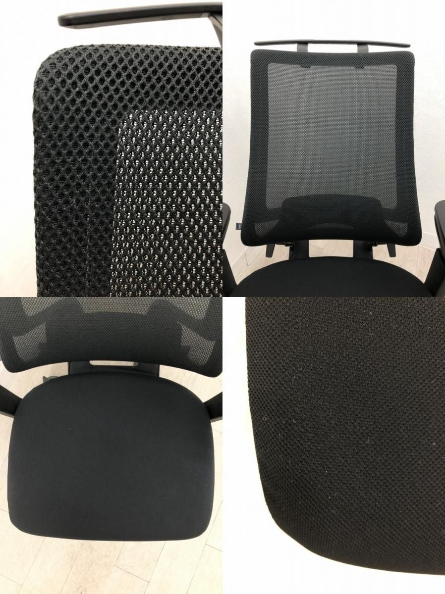  アウトレット品 コクヨ 可動肘付デュオラ2チェア C08 B232M ブラック 座面高め オフィスチェア ワークチェア 椅子 チェア