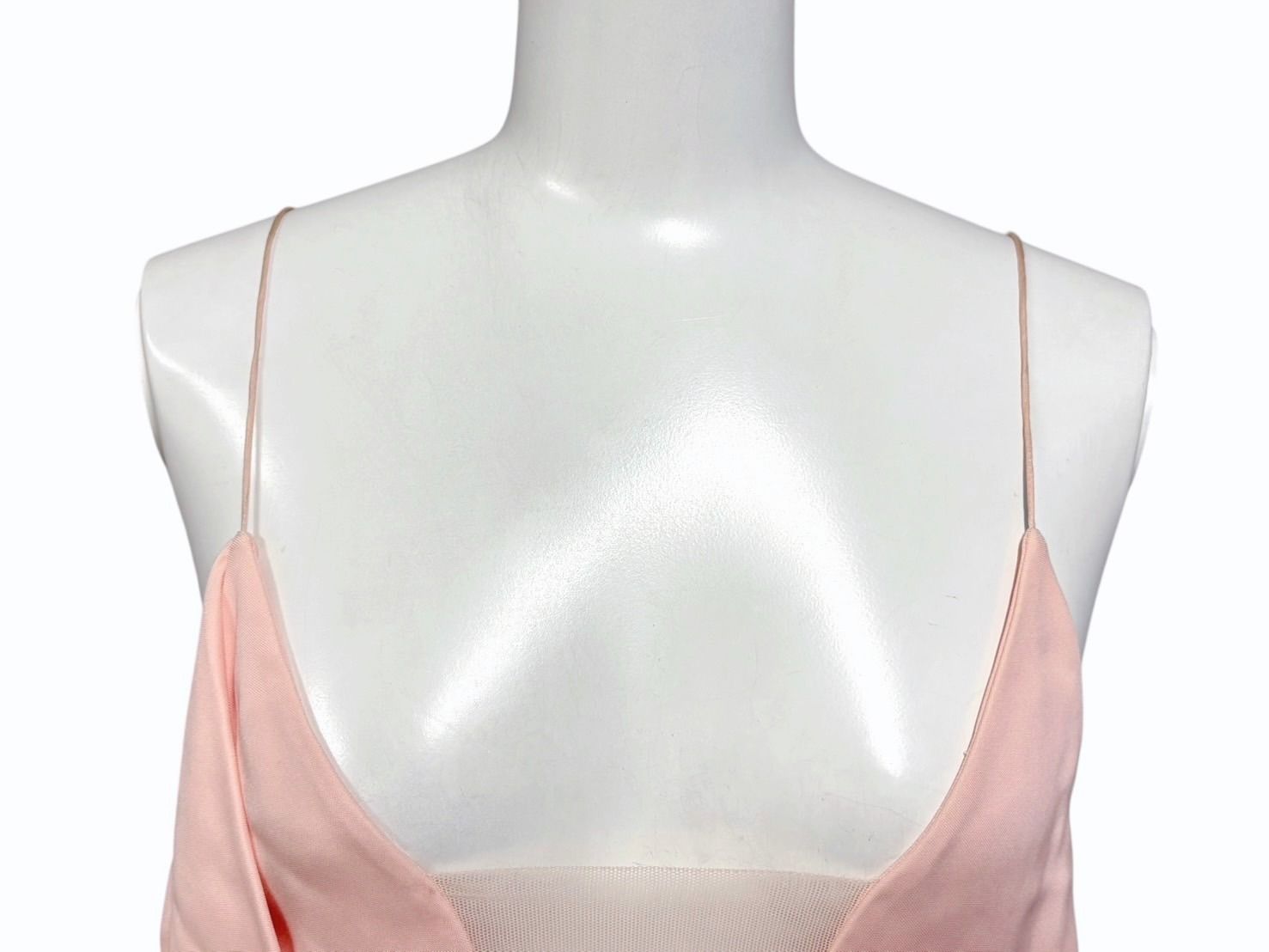  CELINE セリーヌ フィービー期 キャミソール ピンク レーヨン ナイロン ポリウレタン サイズ 36 4 b 008852 その他 トップス