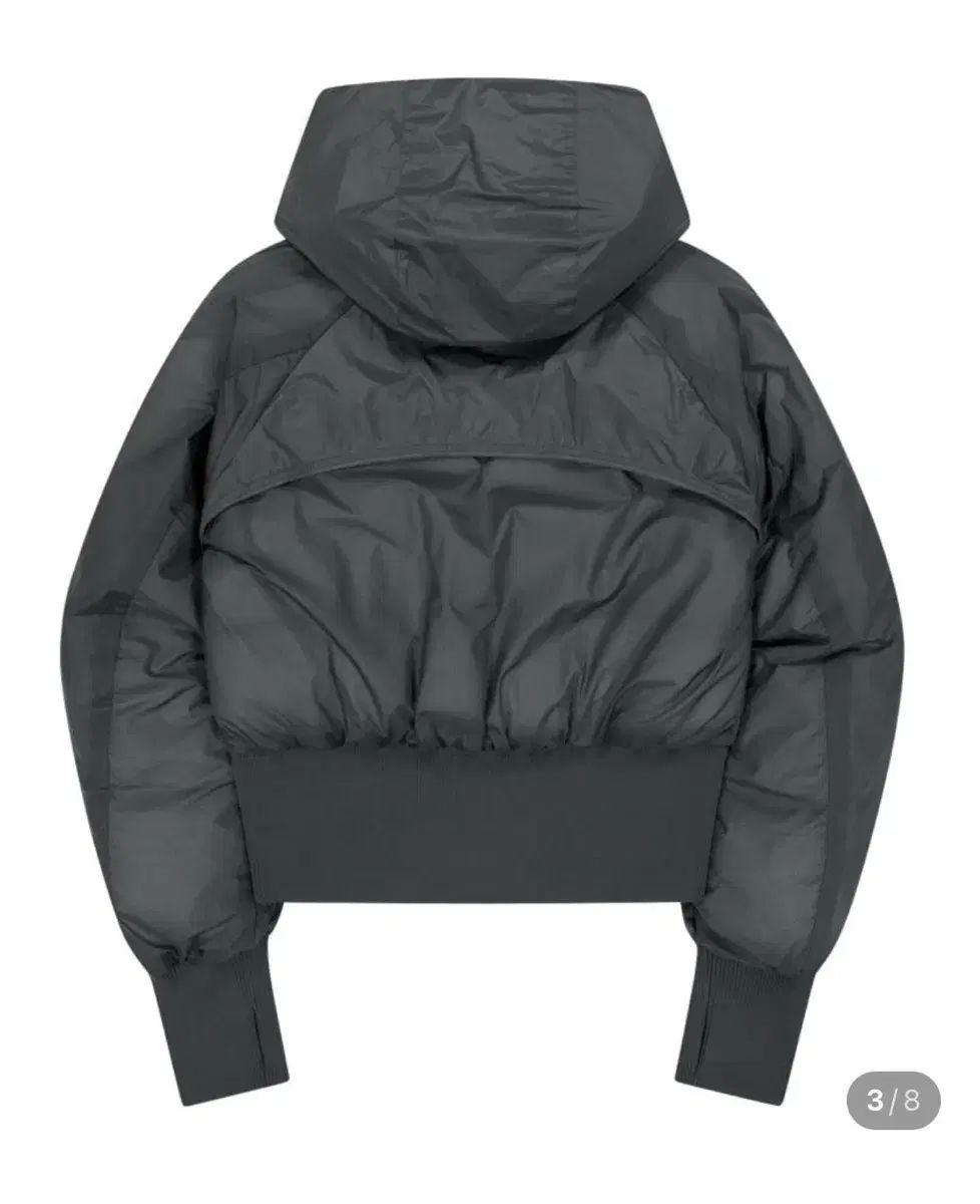 オホス リバーシブル CHECK ダウン チャコール