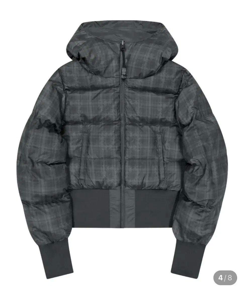  オホス リバーシブル CHECK ダウン チャコール ダウンジャケット ジャケット アウター