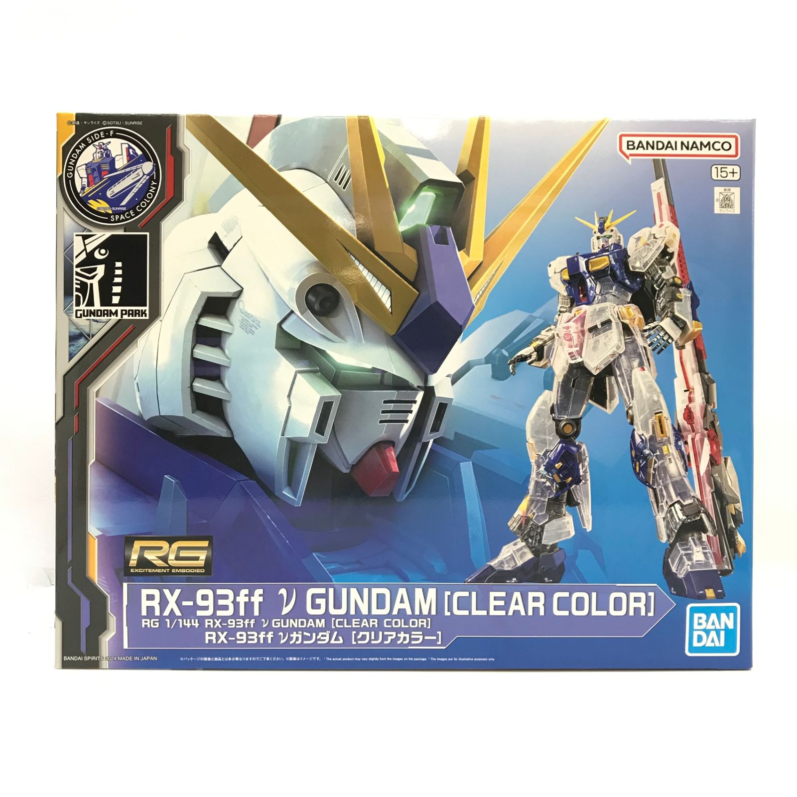 〇 BANDAI SPIRITS プラモデル 1/144 RG RX-93ff νガンダム(クリア