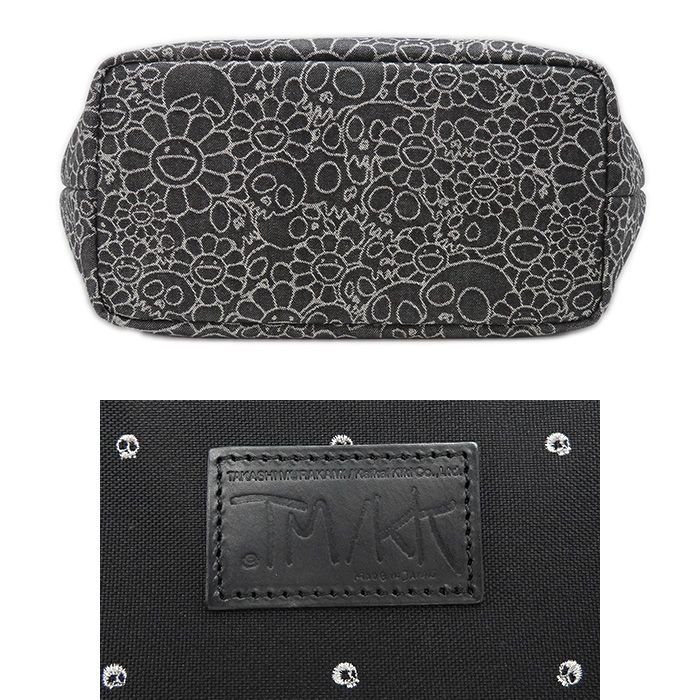 村上隆 カイカイキキ トートバッグ】フラワー スカル デニム ラージ