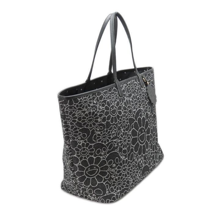 村上隆 カイカイキキ トートバッグ】フラワー スカル デニム ラージ