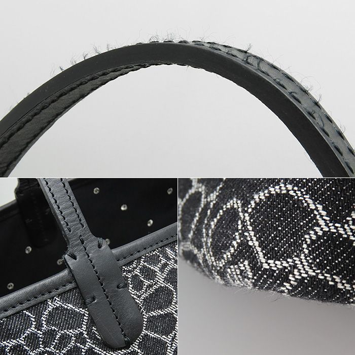 村上隆 カイカイキキ トートバッグ】フラワー スカル デニム ラージ