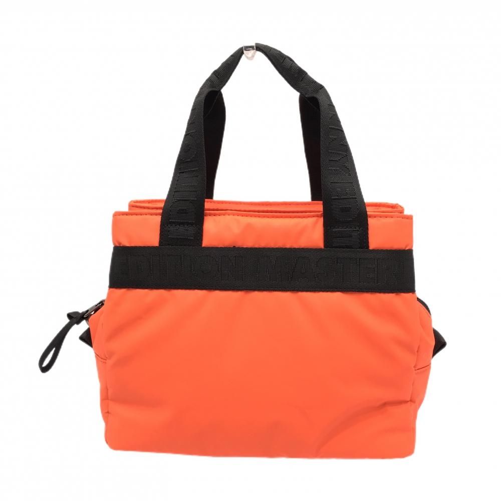 超美品】マスターバニー カートバッグ オレンジ×黒 ポケット複数 前面