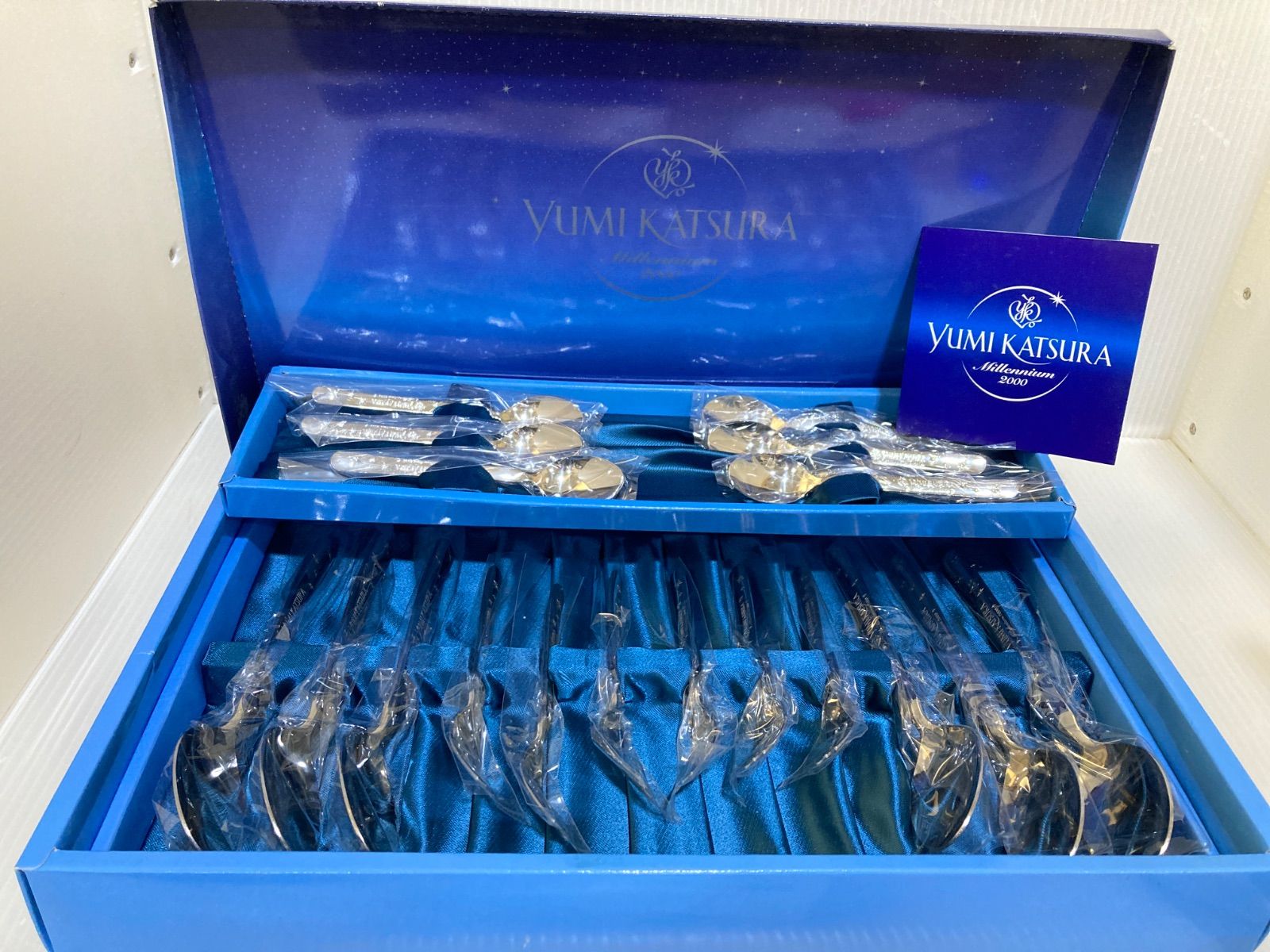桂由美　カラトリーセット　箱付き Amazon | 桂由美 18-10ステンレススチール スプーンフォーク 5組セット