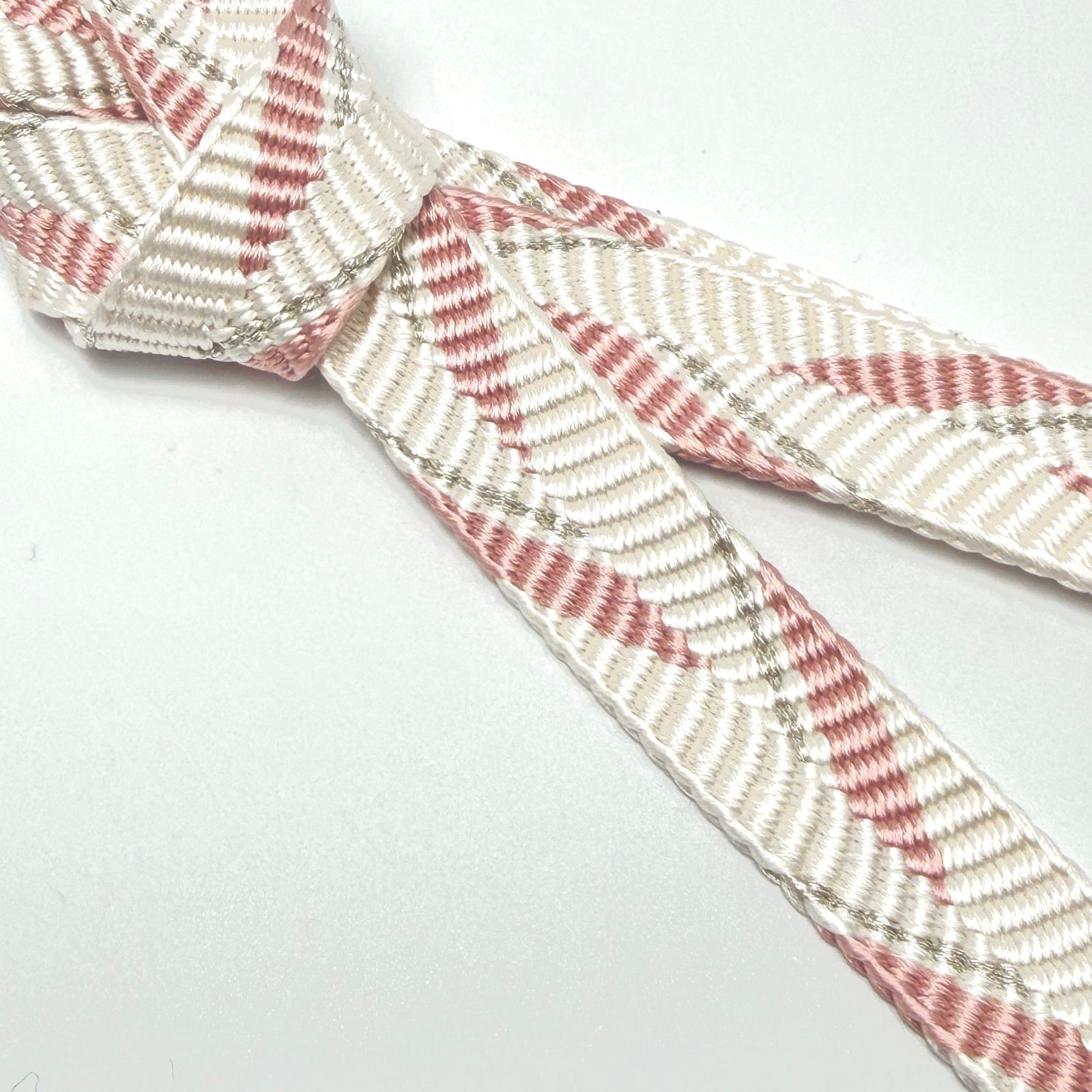  帯締め 和小物さくら 笹波組 矢羽根 銀糸 より房 0286 帯締め 帯留め 帯飾り