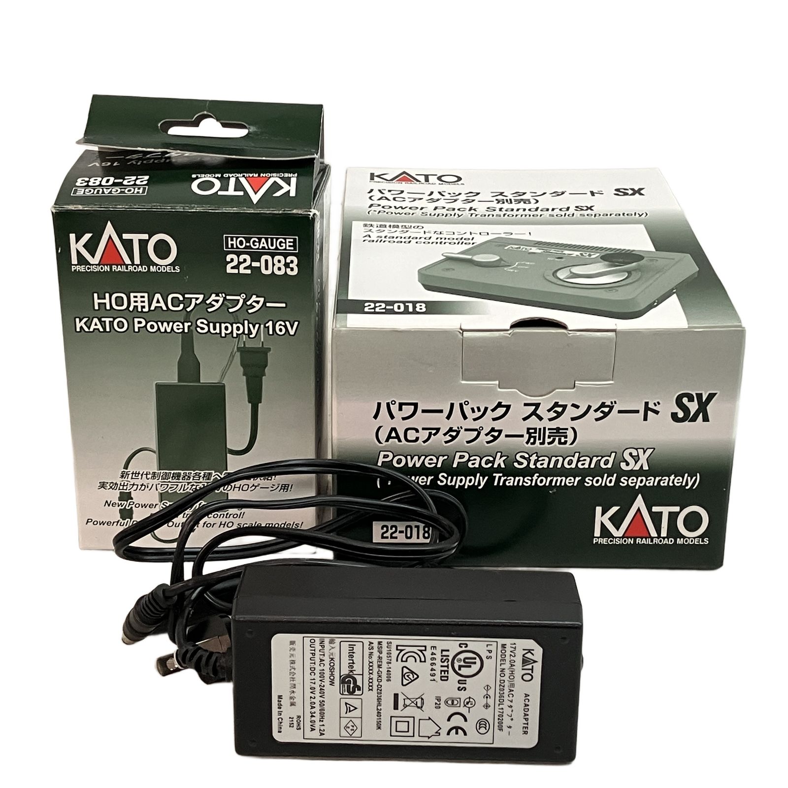 KATO 22 018 パワーパック SX コントローラー 083 HO用 ACアダプター 鉄道模型 カトー