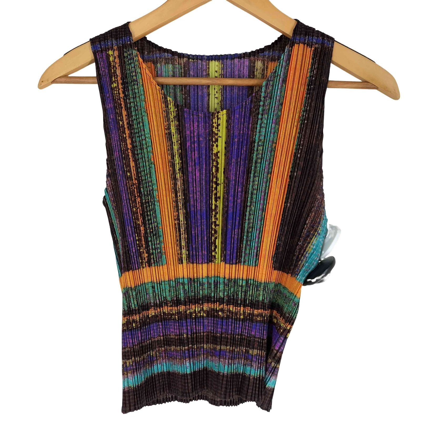 ◇PLEATS PLEASE 　イッセイミヤケ◇ カラフルノースリーブトップス 楽天市場】【プリーツプリーズ イッセイミヤケ】PLEATS PLEASE ISSEY