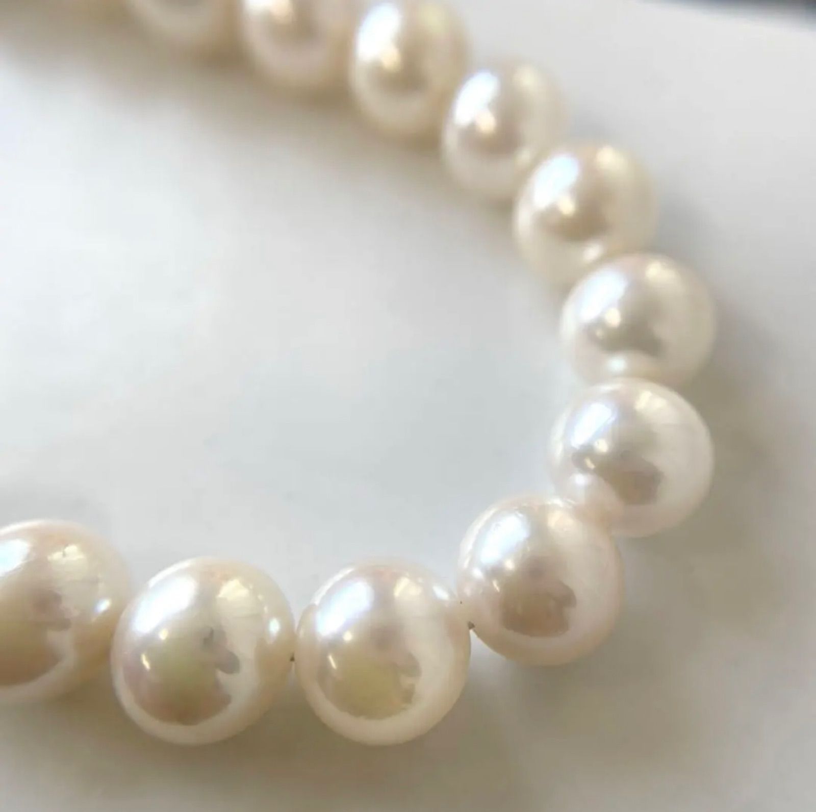  SV クラスプ アコヤ パール ネックレス 6.9-7.2 mm ④ ネックレス アクセサリー