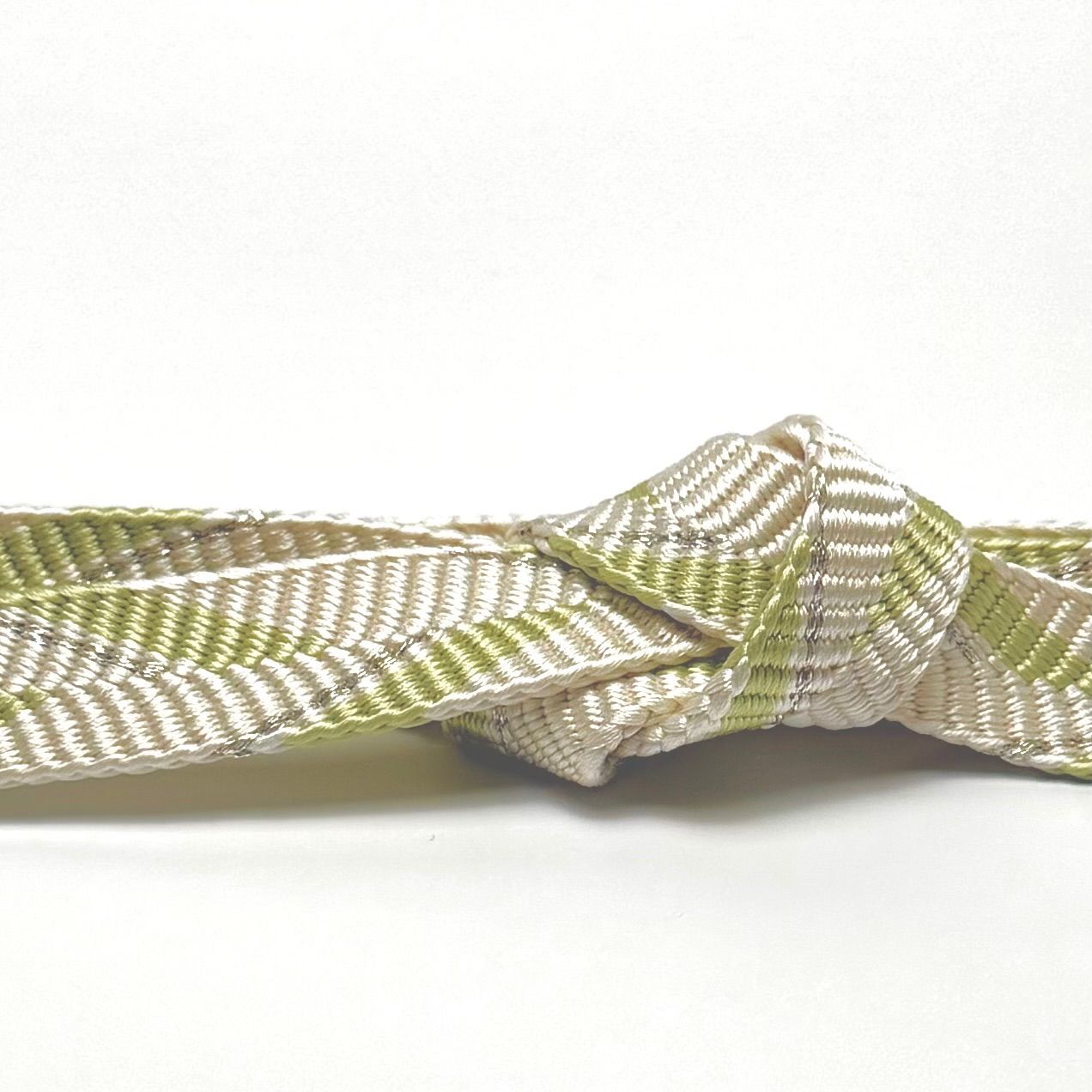 帯締め 和小物さくら 笹波組 矢羽根 銀糸 より房 0287