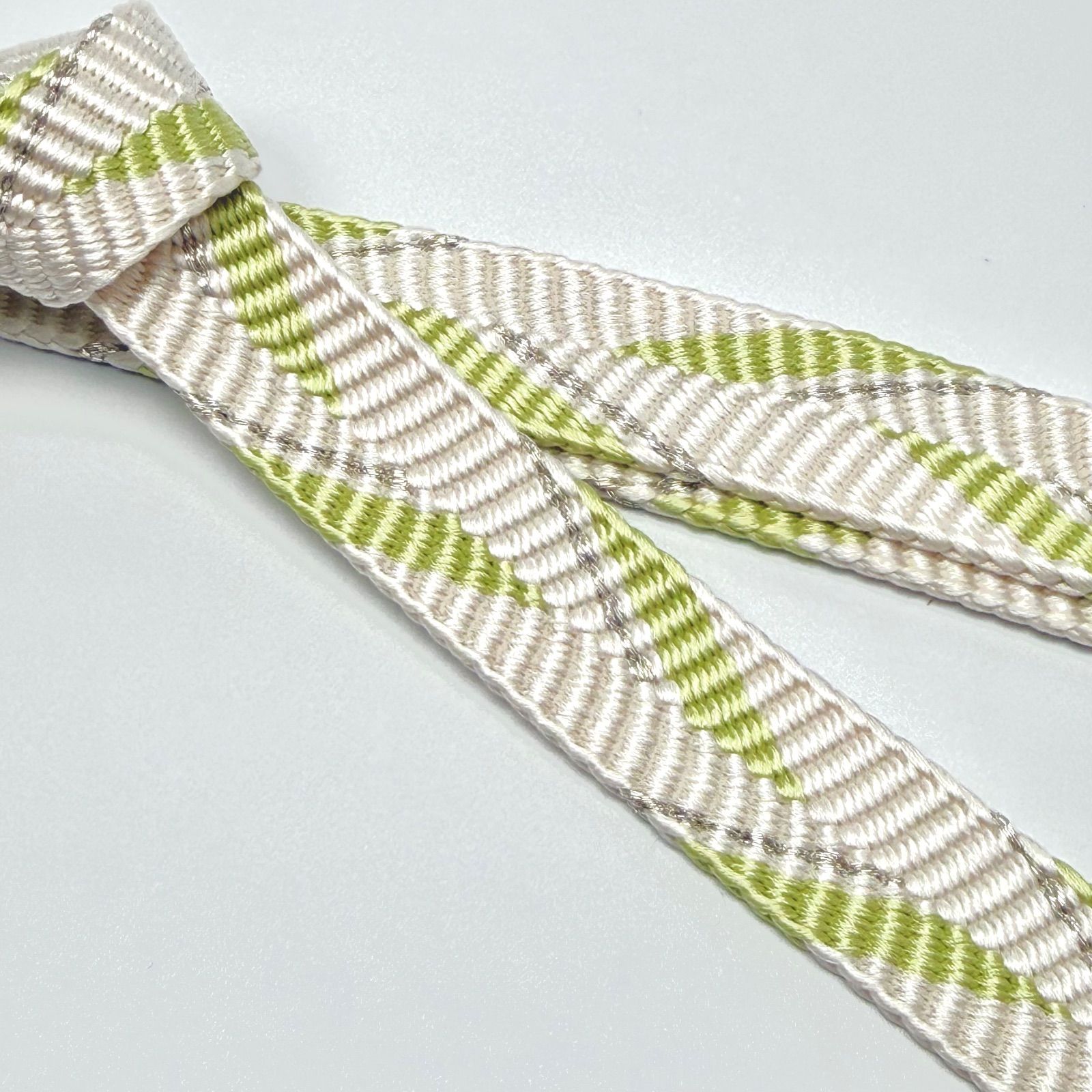  帯締め 和小物さくら 笹波組 矢羽根 銀糸 より房 0287 帯締め 帯留め 帯飾り