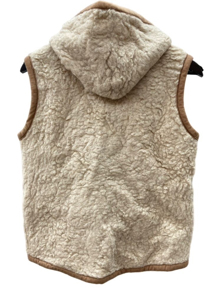 コールドブレーカー COLD BREAKER Vest ROBBY ロビー ウール WOOL 毛 フード フーディ ジップアップ ボア フリース ポーランド製 BEIGE 2019-05-70 ベスト 無地 ベージュ XLサイズ 104 LT-276