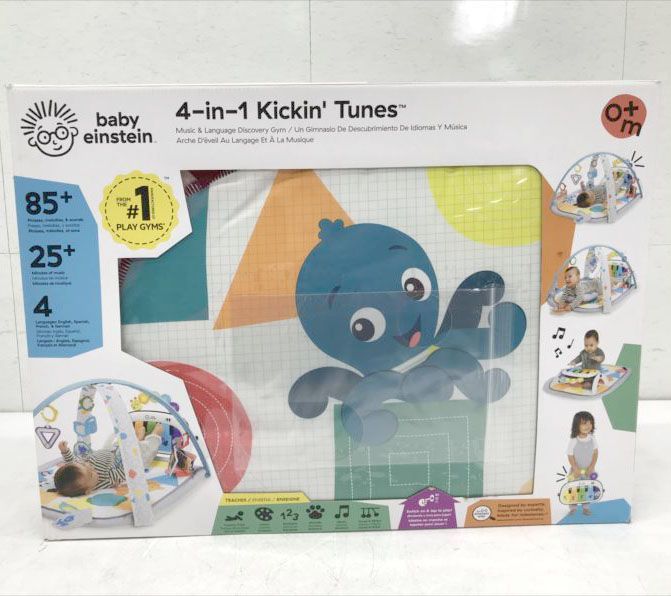 E 0695 Baby Einstein 4 in 1 キッキンチューンズ ジム ベビージム プレイマット 音楽 ライト 知育玩具 楽器 室内遊具 新生児 幼児 ベビー 赤ちゃん ベビー用品 ベビーアインシュタイン 1749