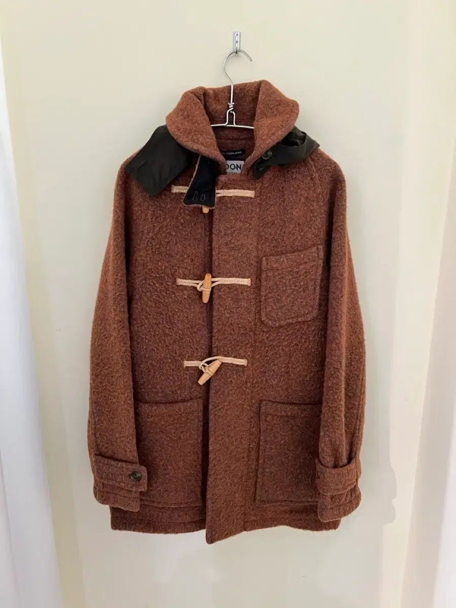 ロンドントラディション ダッフル コート オレンジ グレー