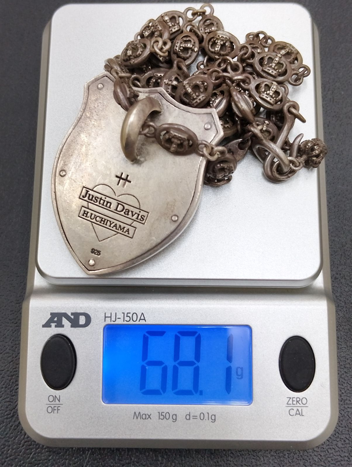 Justin Davis H.UCHIYAMA TEMPTAION ペンダント シルバー 925