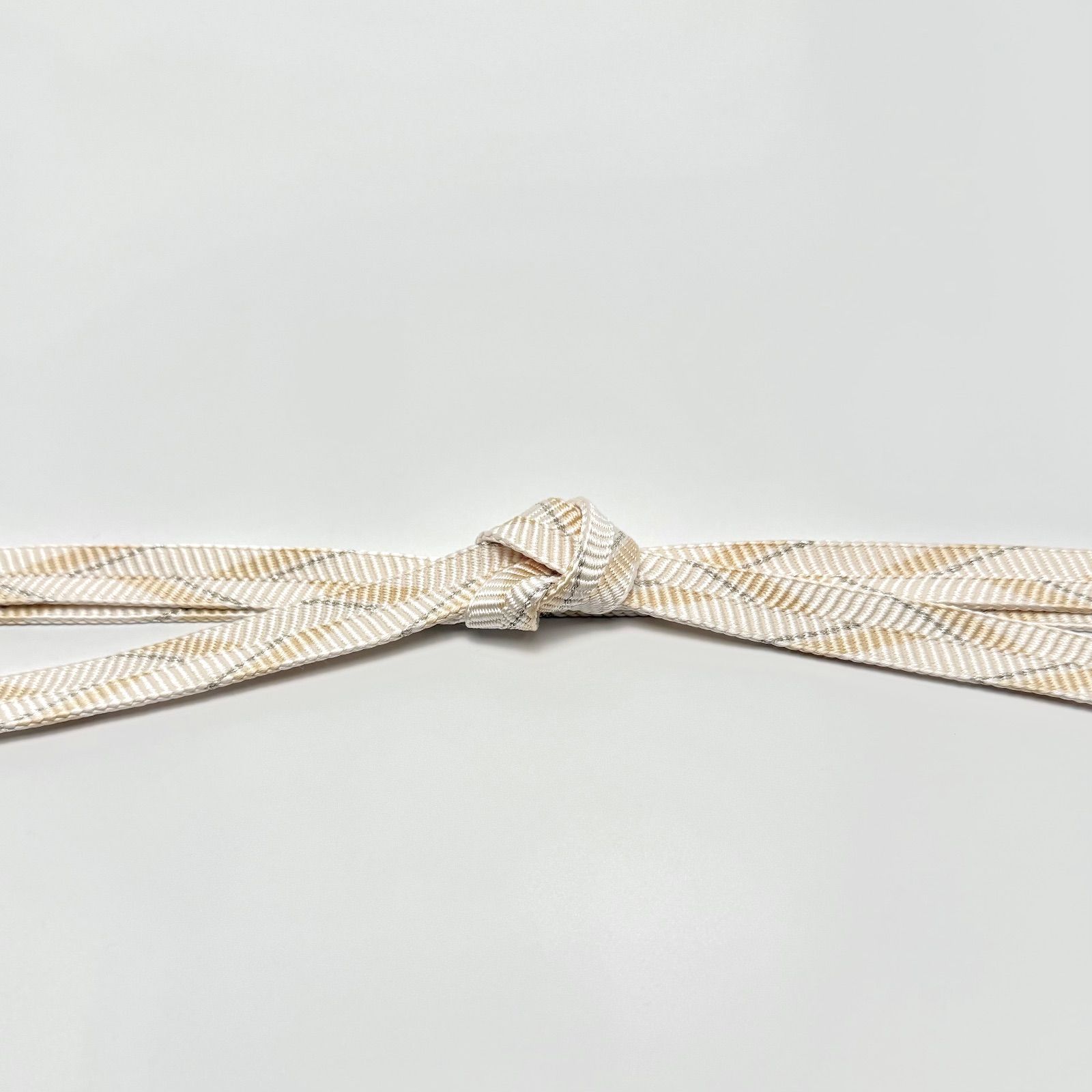 帯締め 和小物さくら 笹波組 矢羽根 銀糸 より房 0288