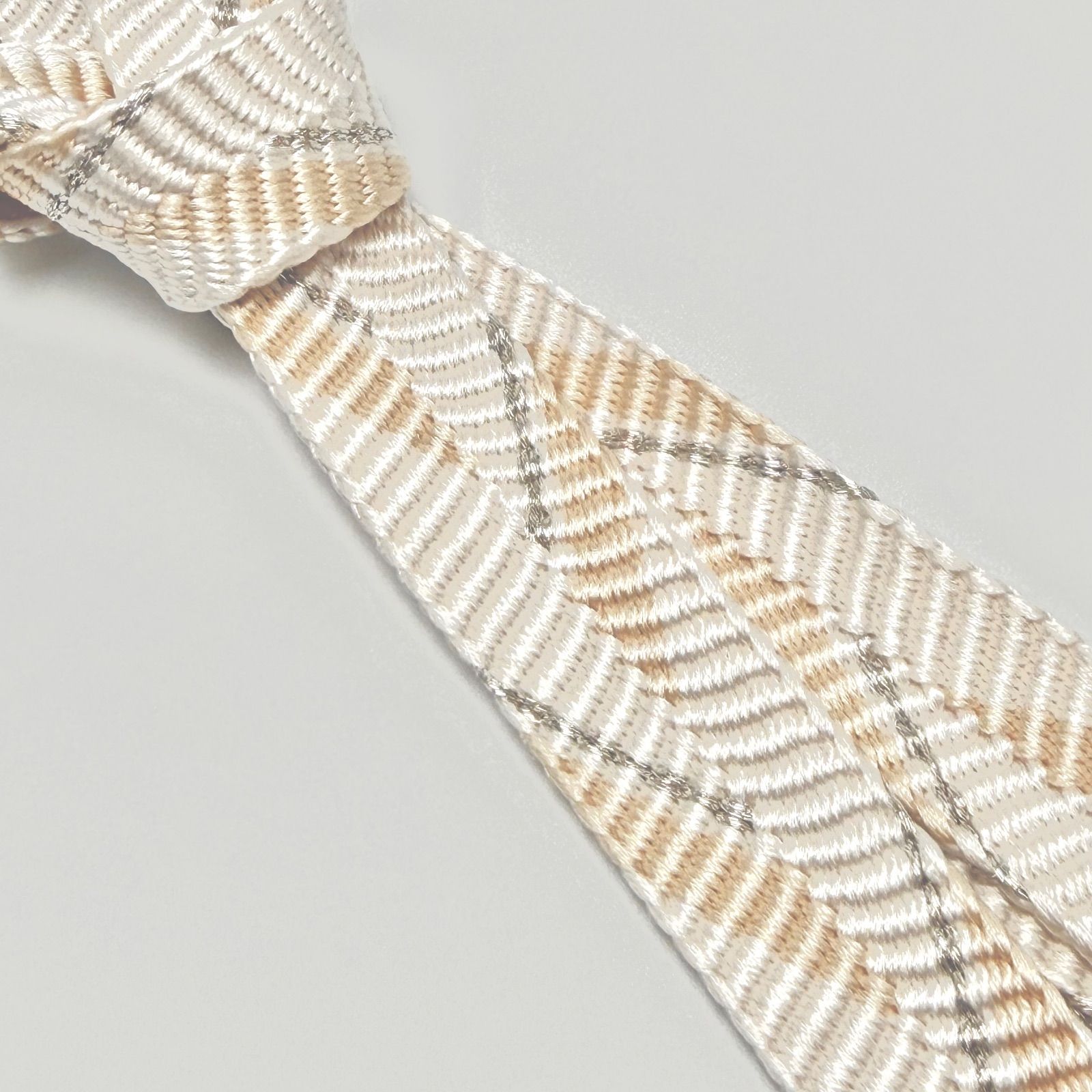  帯締め 和小物さくら 笹波組 矢羽根 銀糸 より房 0288 帯締め 帯留め 帯飾り