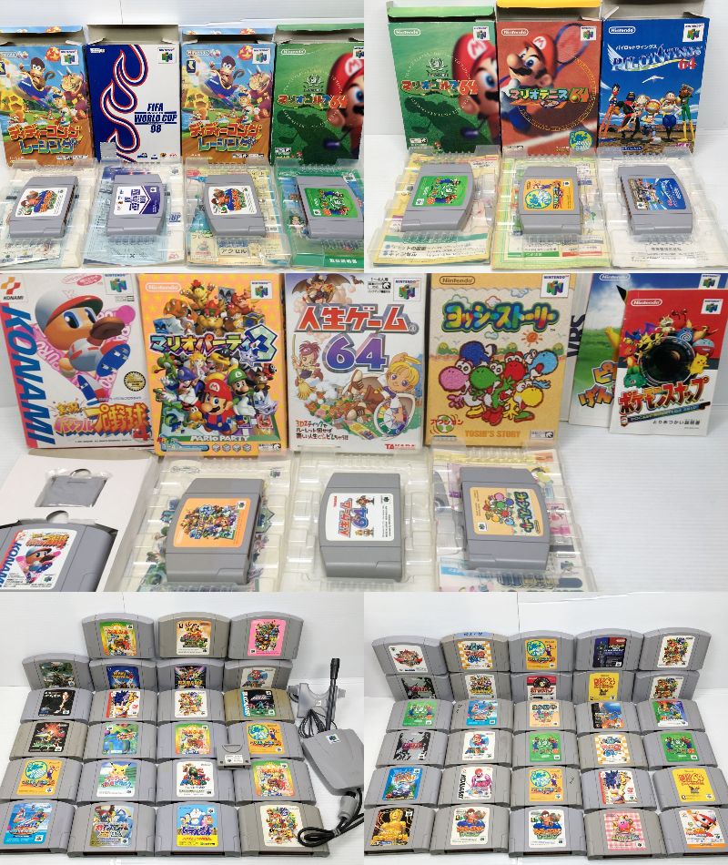 ジャンク】ニンテンドー64 ソフト マリオ64/ポケモンスナップ/パワプロ