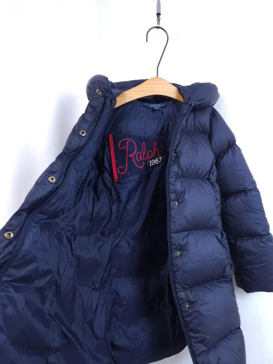  ポロ ラルフローレン キッズ ネイビー フード ロングダウンジャケット 7 その他 ジャケット ブルゾン