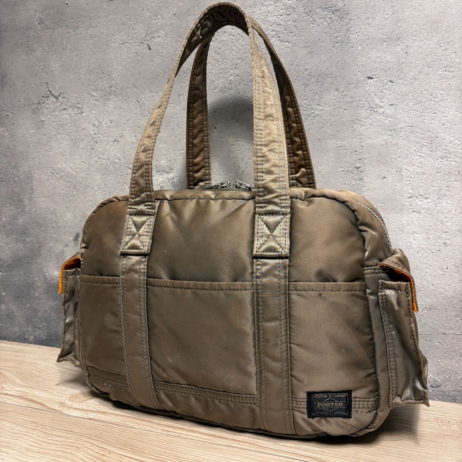✨PORTER ポーター タンカー シルバー グレー ミニボストン トート