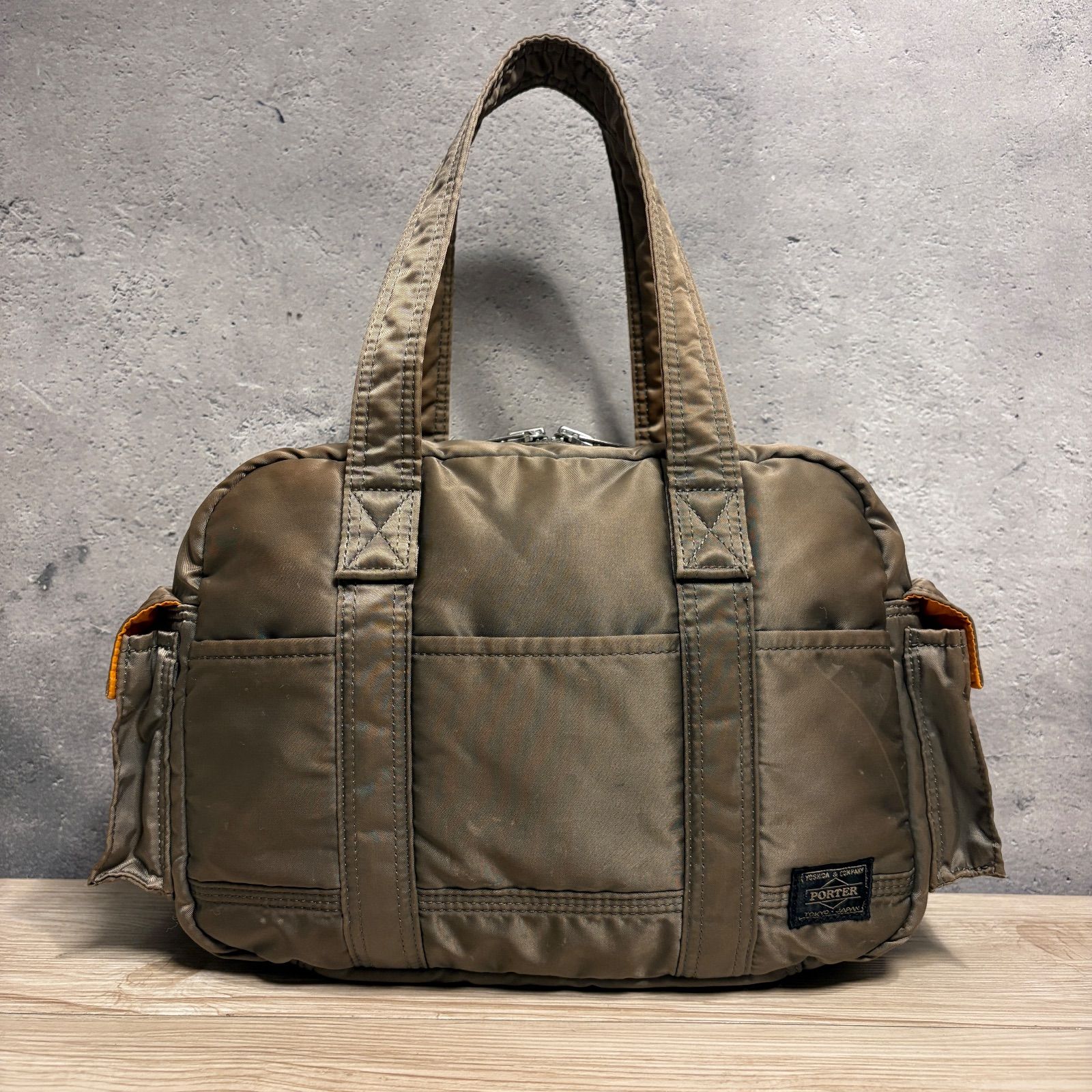 ✨PORTER ポーター タンカー シルバー グレー ミニボストン トート