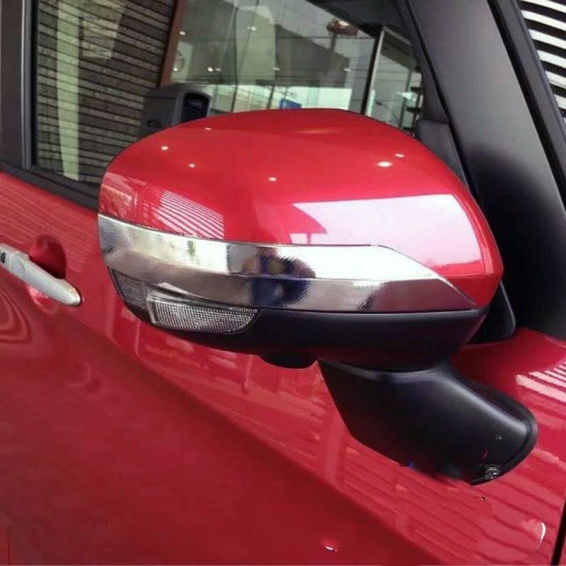 【送料無料】豊田ROOMY専用 後視鏡用ABS電鍍装飾条 銀色タイプ 後視鏡防撞条 取り付け簡単 車内外ドレスアップZX07