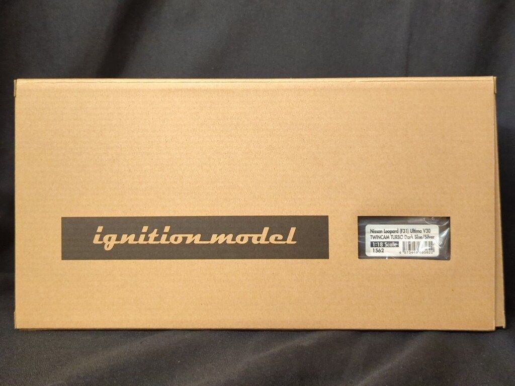 ignition model 1 18 Nissan Leopard F 31 UltimaV 30 TWINCAM TURBO DarkBlue Silver IG 1562