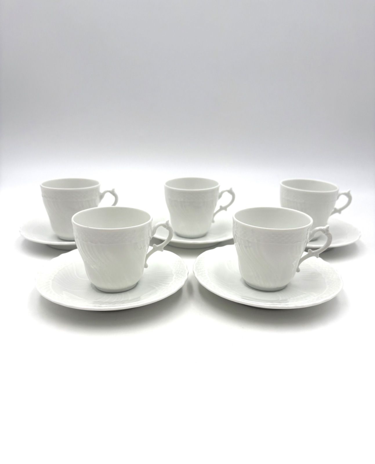 Richard Ginori リチャードジノリ ベッキオホワイト カップ＆ソーサー 5客セット