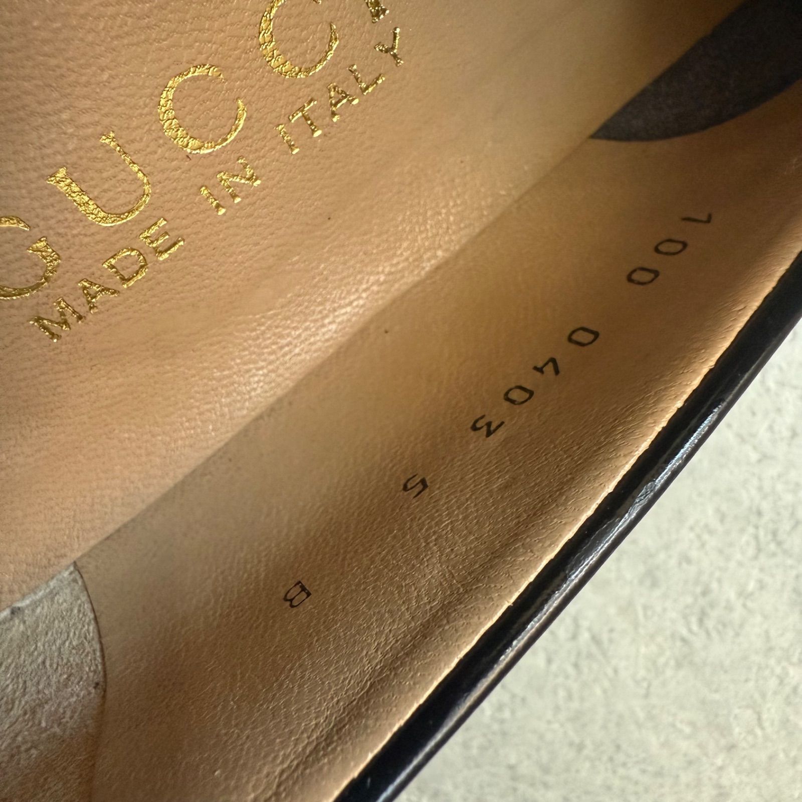 美品 GUCCI グッチ ホースビットローファー ブラック シルバー