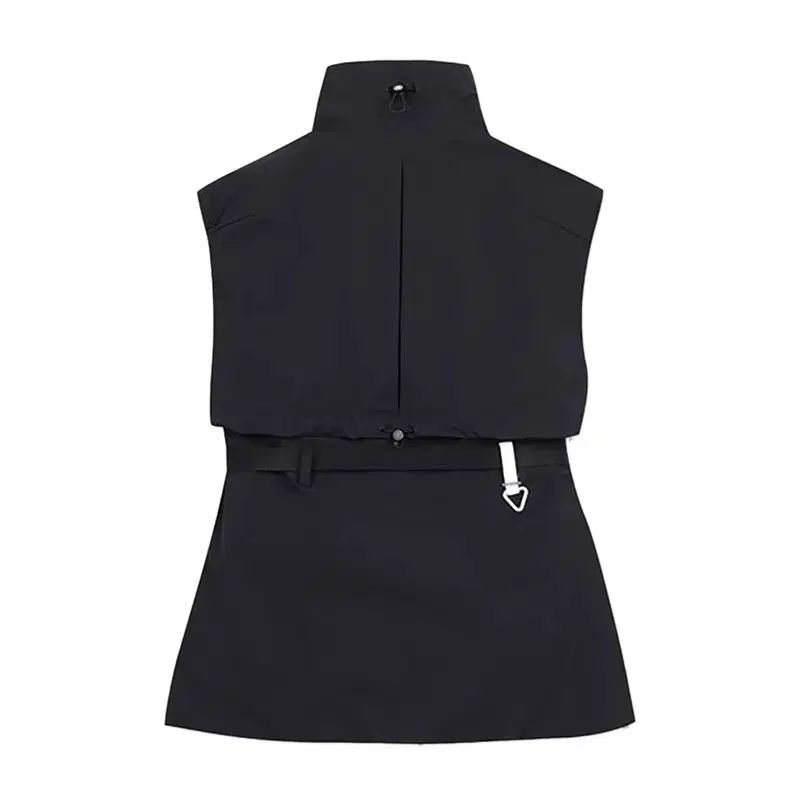 G/FORE ジーフォア レディースベスト 36 ブラック G FORE(ジーフォア) レディースゴルフ ジップアップ ベスト ジャケット