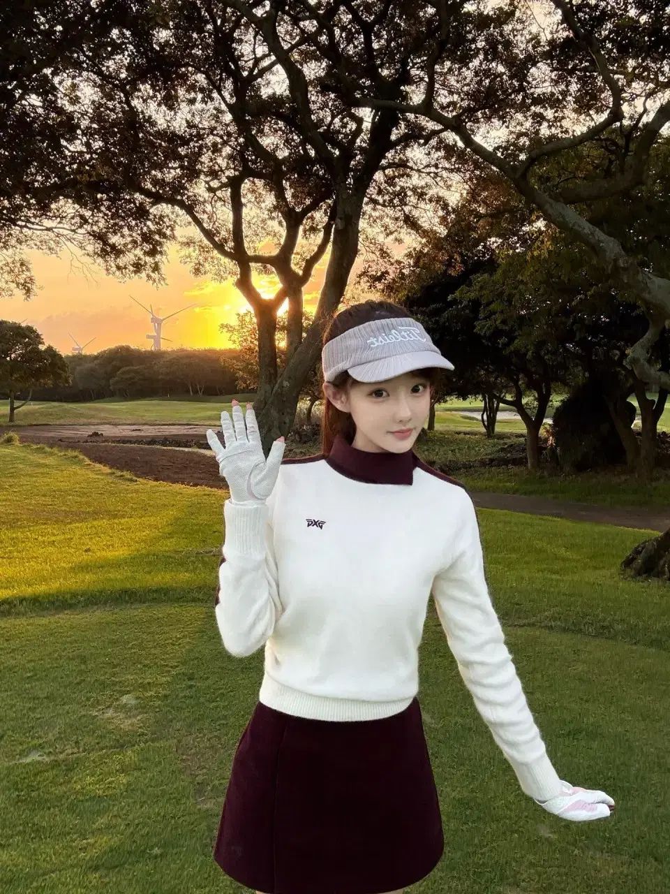 PXG レディースゴルフ 防風セーター 節約 PXG 防風 プルオーバー