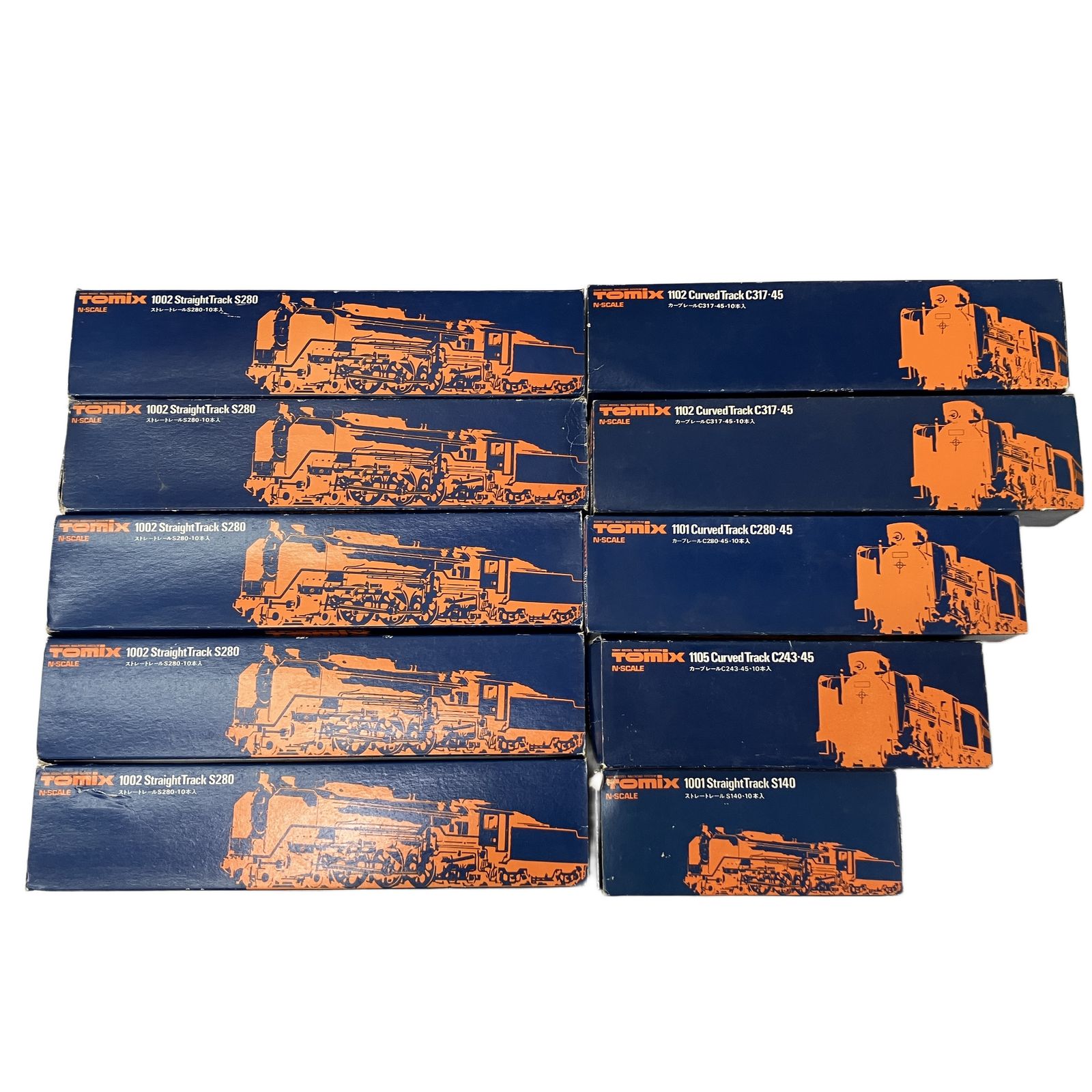 TOMIX 1001 1002 1101 1102 1105 ストレート カーブ レールおまとめ 計10箱 鉄道模型 Nゲージ