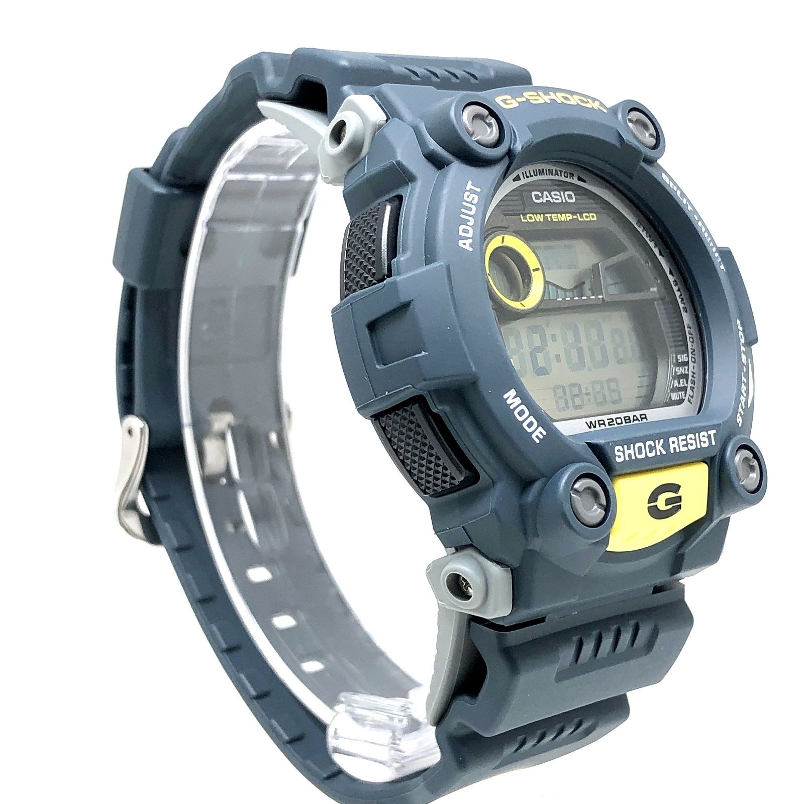 G-SHOCK ジーショック G-7900-2 大型ボタン・大型液晶採用モデル 耐低温仕様 ネイビー グレー イエロー 2009年9月発売 G-SHOCK ジーショック G-7900-2 大型ボタン・大型液晶採用モデル 耐
