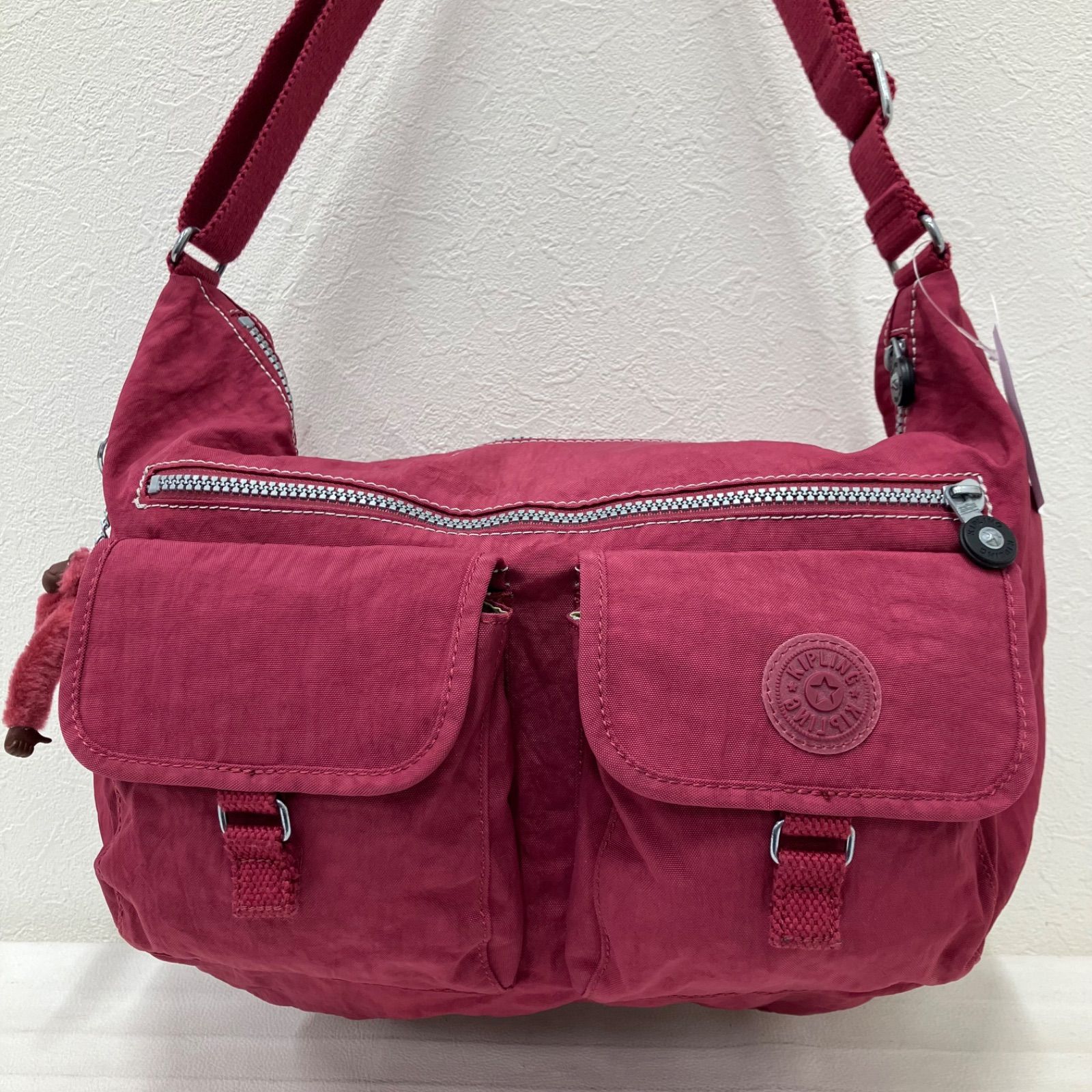 7604 KIPLING キプリング ショルダーバッグ チャーム付き モンキー 