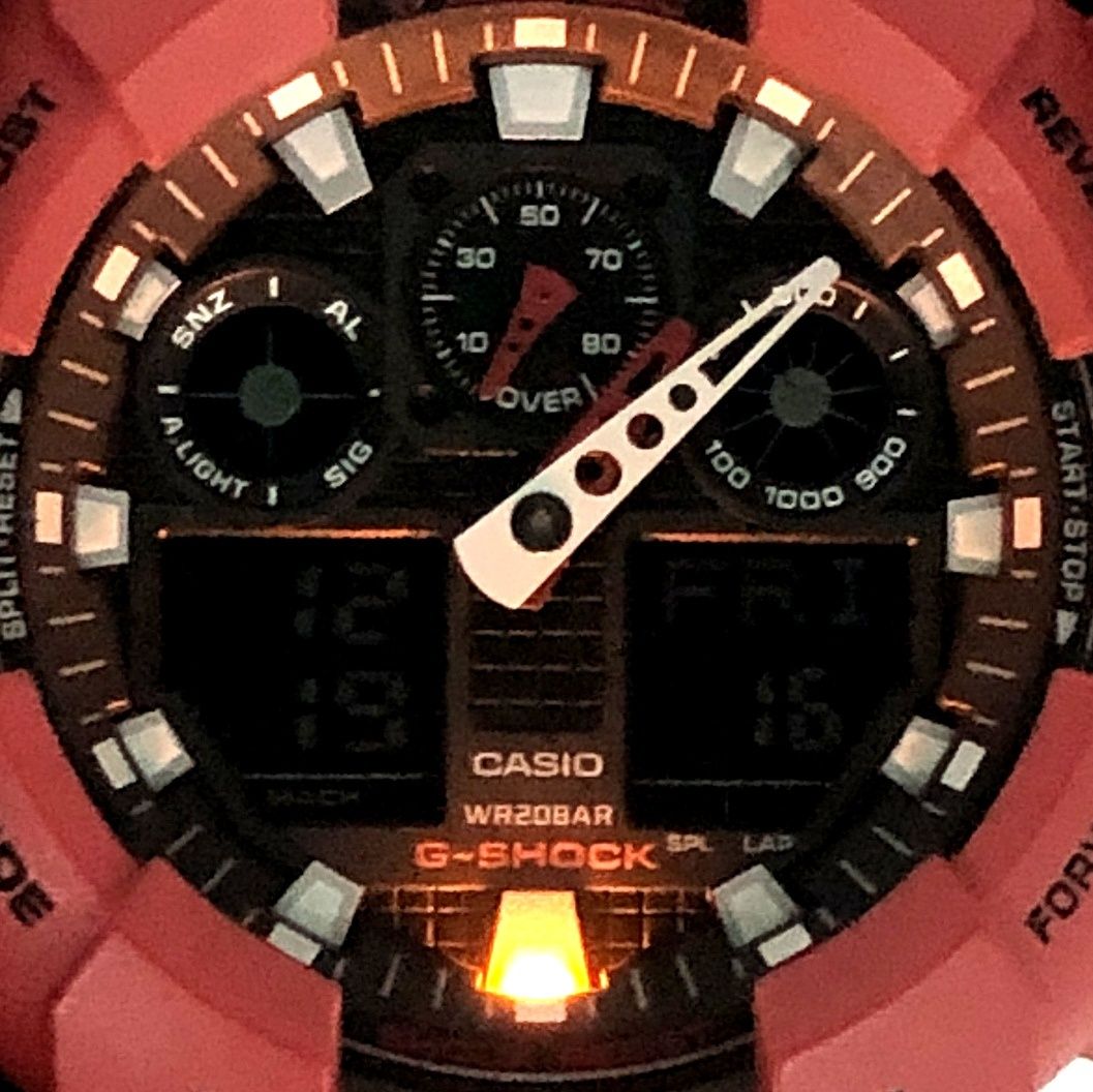G-SHOCK ジーショック GA-100B-4A ビッグケース カラーモデル アナログ
