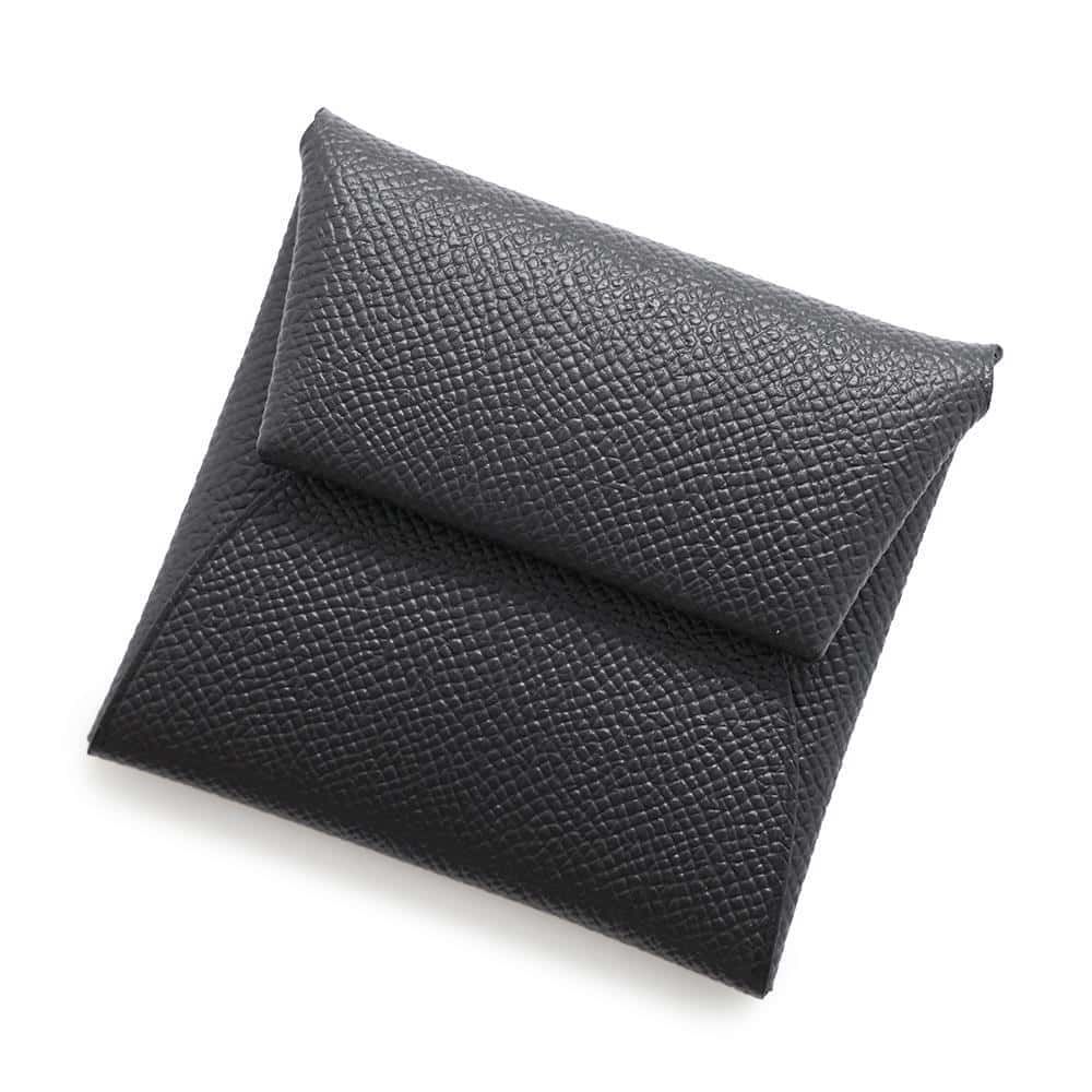 エルメス コインケース バスティア ブラック エプソン W刻印 HERMES